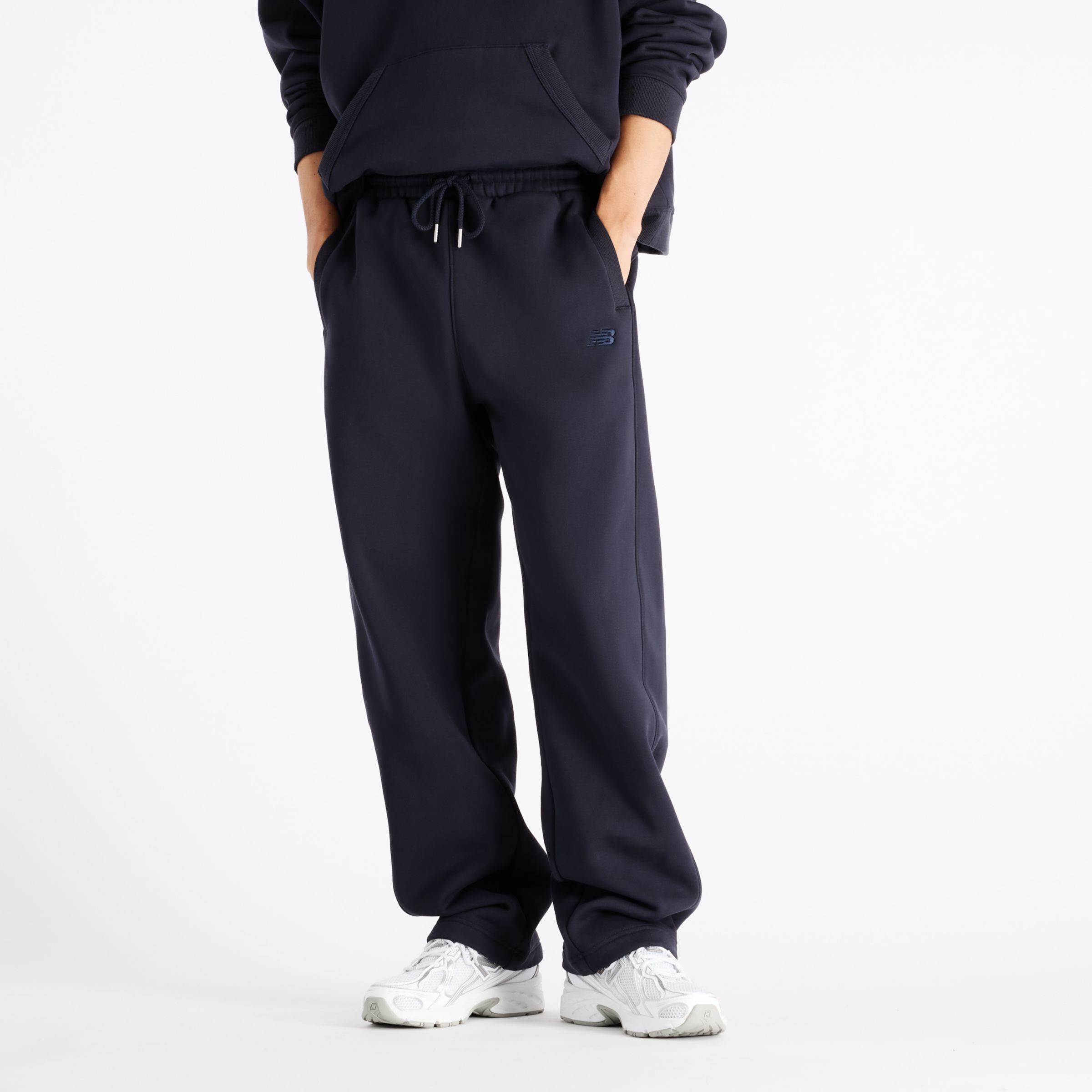 New Balance Men's Athletics Crafted Logo Fleece Pant - Blue (Size 2XL)