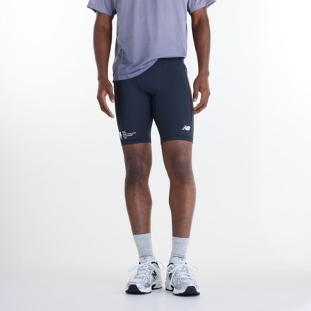 NYC Marathon RC Pocket Half Tight 9", BLACK, MB62J4CDBK