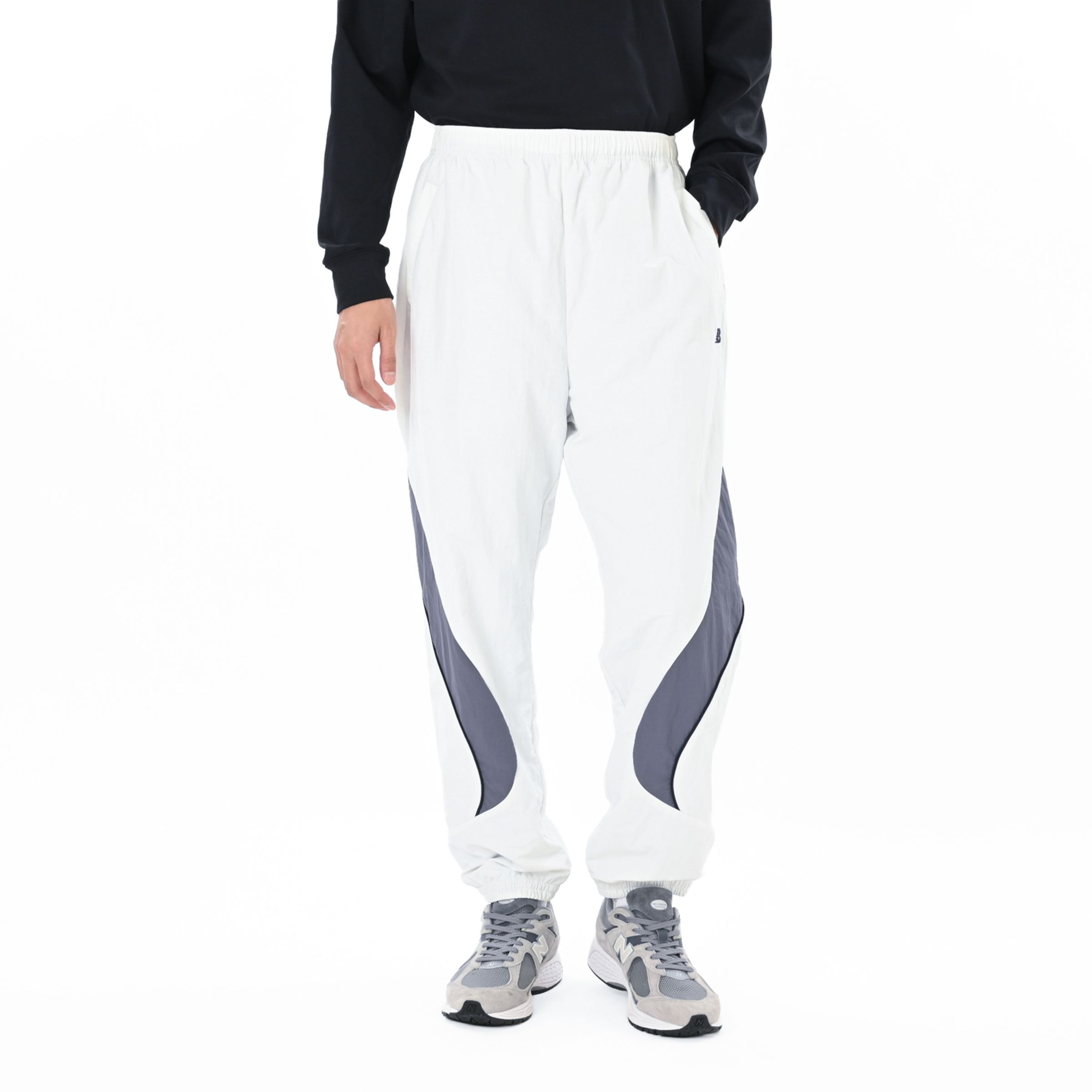 New Balance メンズタスランナイロンウーブンジョガーパンツ, MB62Q1Q1RFN