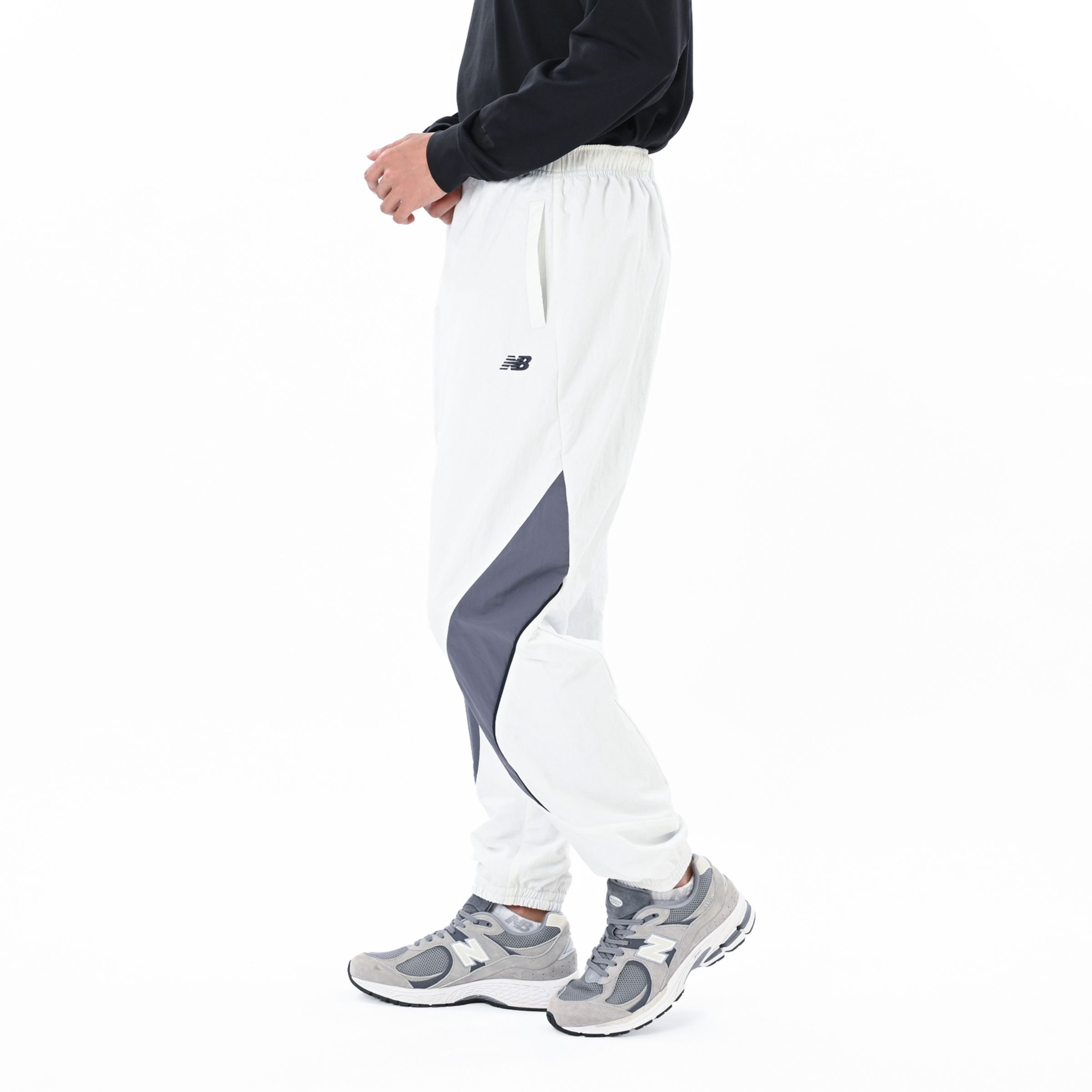 New Balance メンズタスランナイロンウーブンジョガーパンツ, MB62Q1Q1RFN