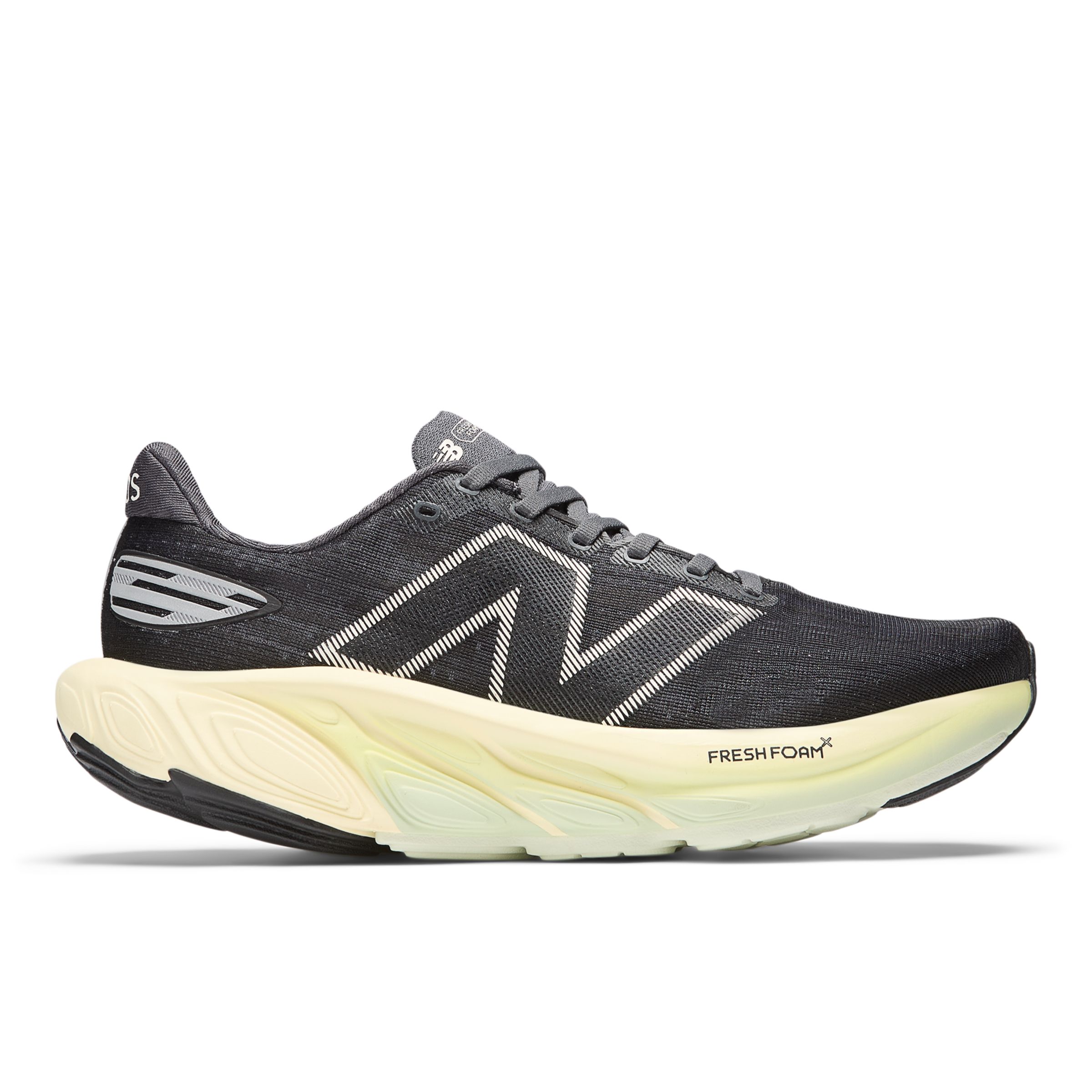 New Balance Men's Fresh Foam X Balos in Black/Beige/White Synthetic, size 9.5