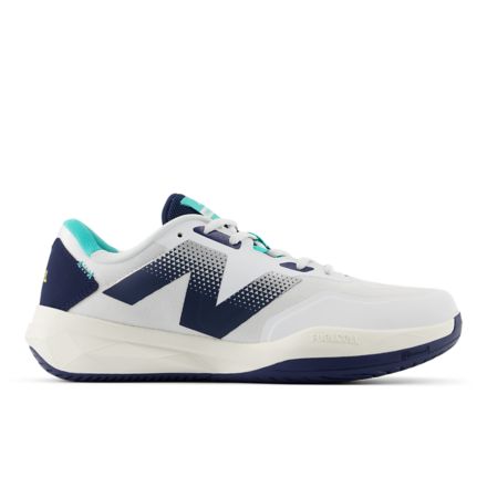 FuelCell 796v4 Padel, White with NB Navy with Cyber Jade, MCH796D4
