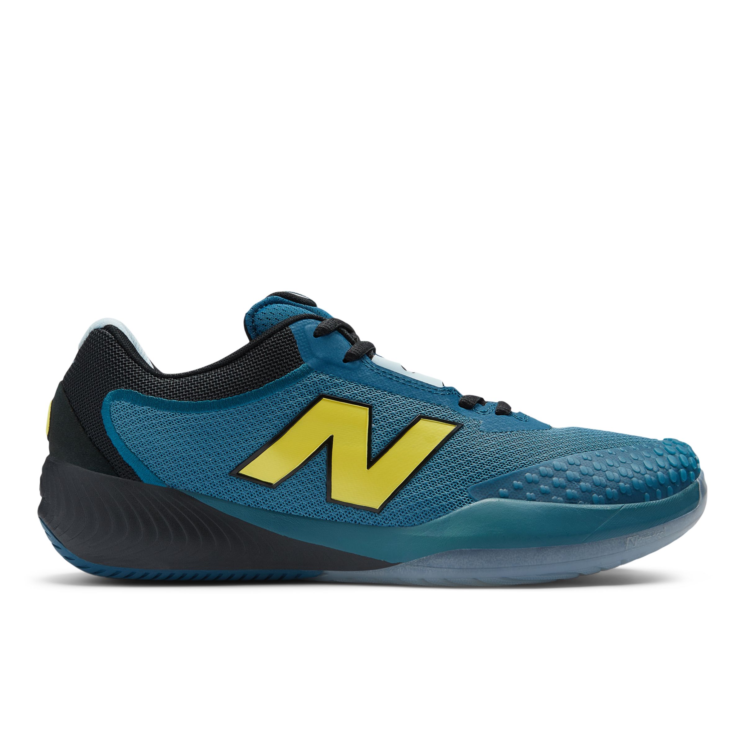 New Balance Men's FuelCell 996v6 in Blue/Black/Yellow Synthetic, size 9.5