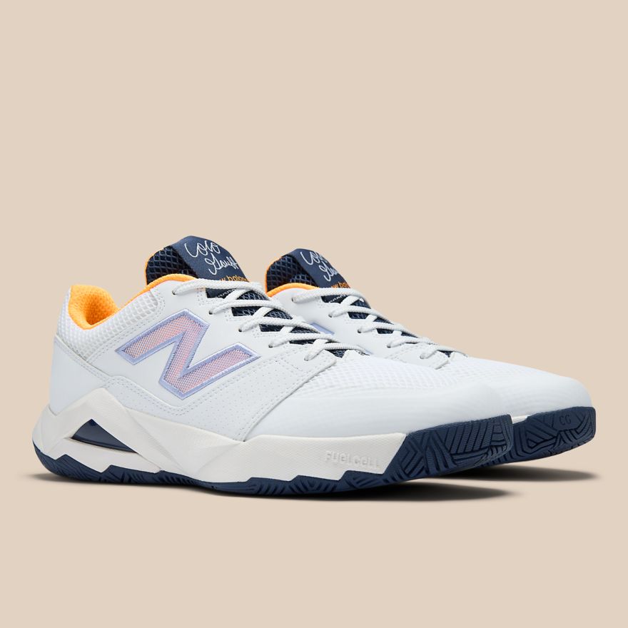 New Balance Coco Delray Shoes (White With Nb Navy)