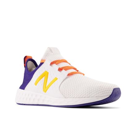 Fresh Foam Cruzv1 Reissue, White with Vibrant Orange with Vibrant Apricot with Victory Blue, MCRZRWO1