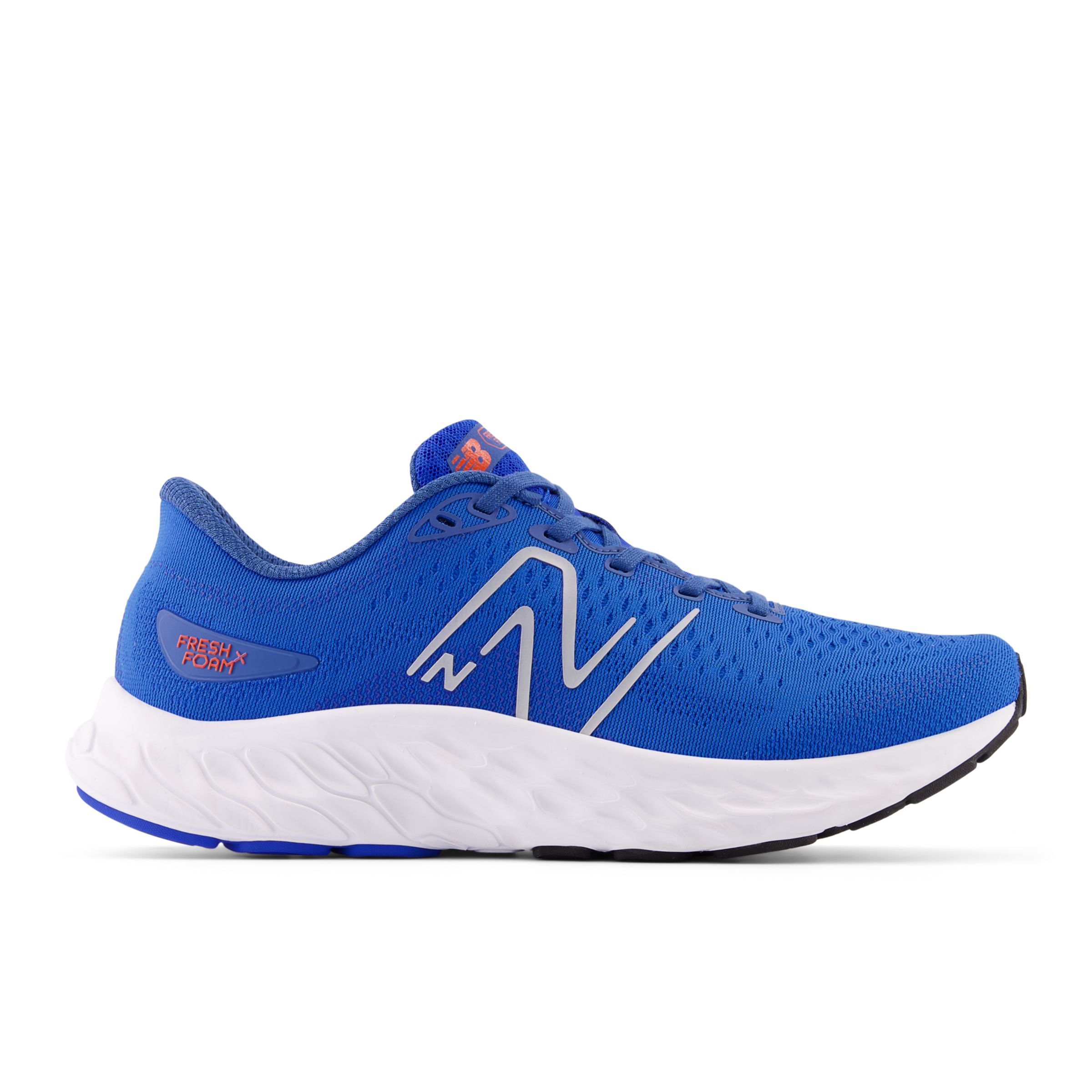 New Balance Men's Fresh Foam Evoz ST in Blue/Red Synthetic, size 7.5