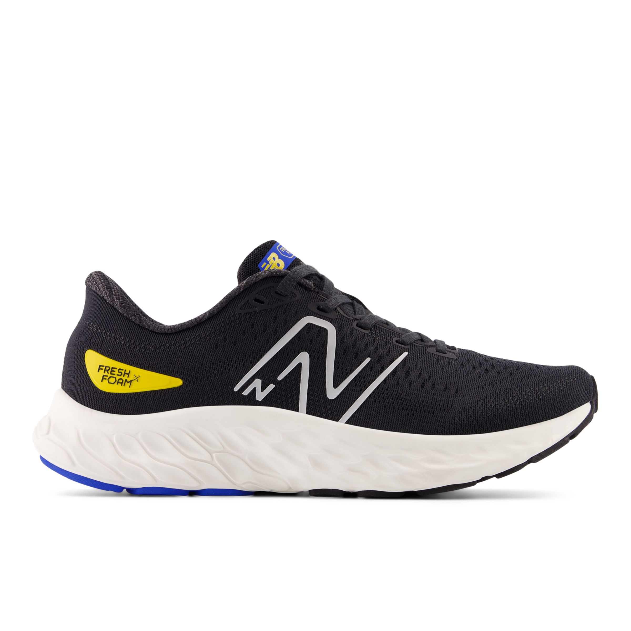 New Balance Men's Fresh Foam Evoz ST in Black/White/Orange Synthetic, size 7