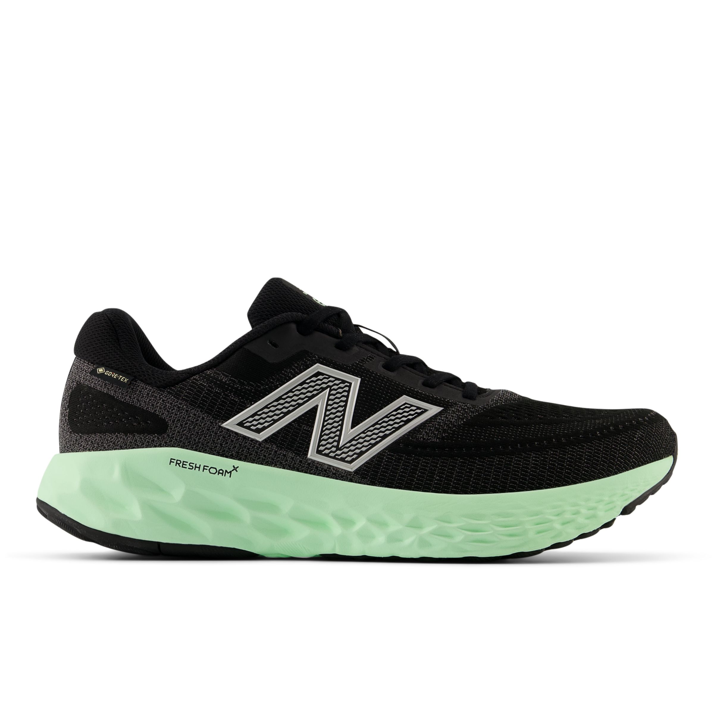 New Balance  Män Fresh Foam X EVOZ v4 GORE-TEX® i Svart/Grön/Grå Textil, Storlek 40.5