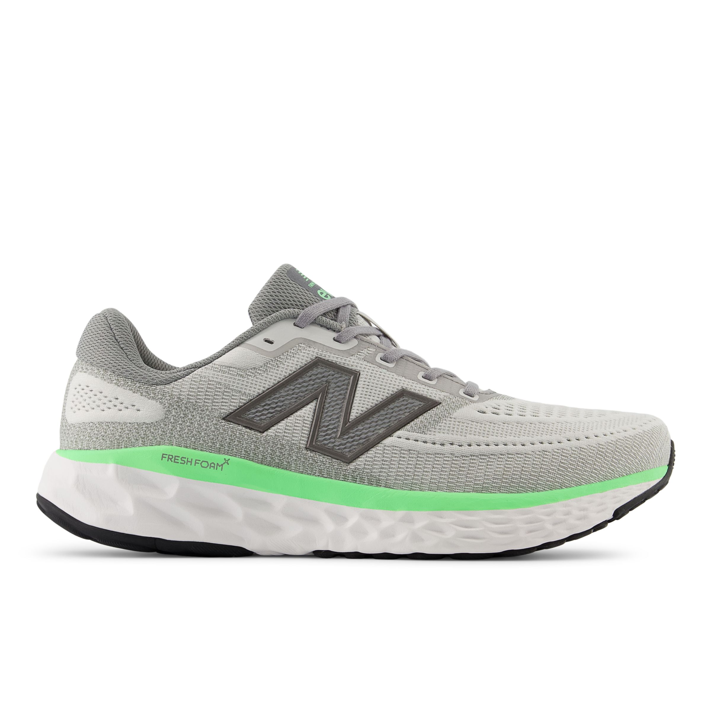 New Balance Men's Fresh Foam X EVOZ v4 in Grey/Green Textile, size 10