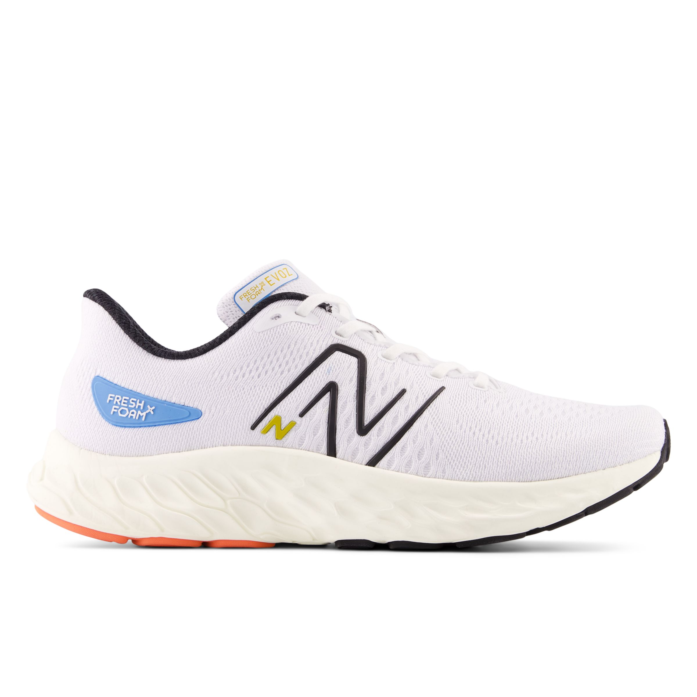 

New Balance Men's Fresh Foam X Evoz v3 White/Beige/Black/Blue - White/Beige/Black/Blue