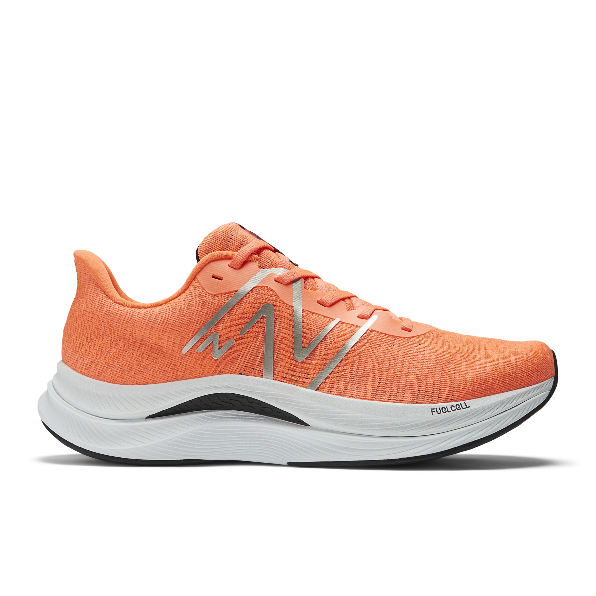 New Balance Men's FuelCell Propel v4 in Orange/Black Textile, size 7