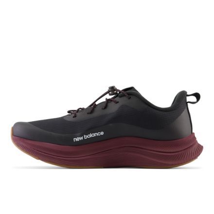 New Balance Fuel Cell Propel v4 Permafrost Black with NB Burgundy | Image 2