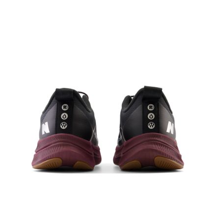 New Balance Fuel Cell Propel v4 Permafrost Black with NB Burgundy | Image 4
