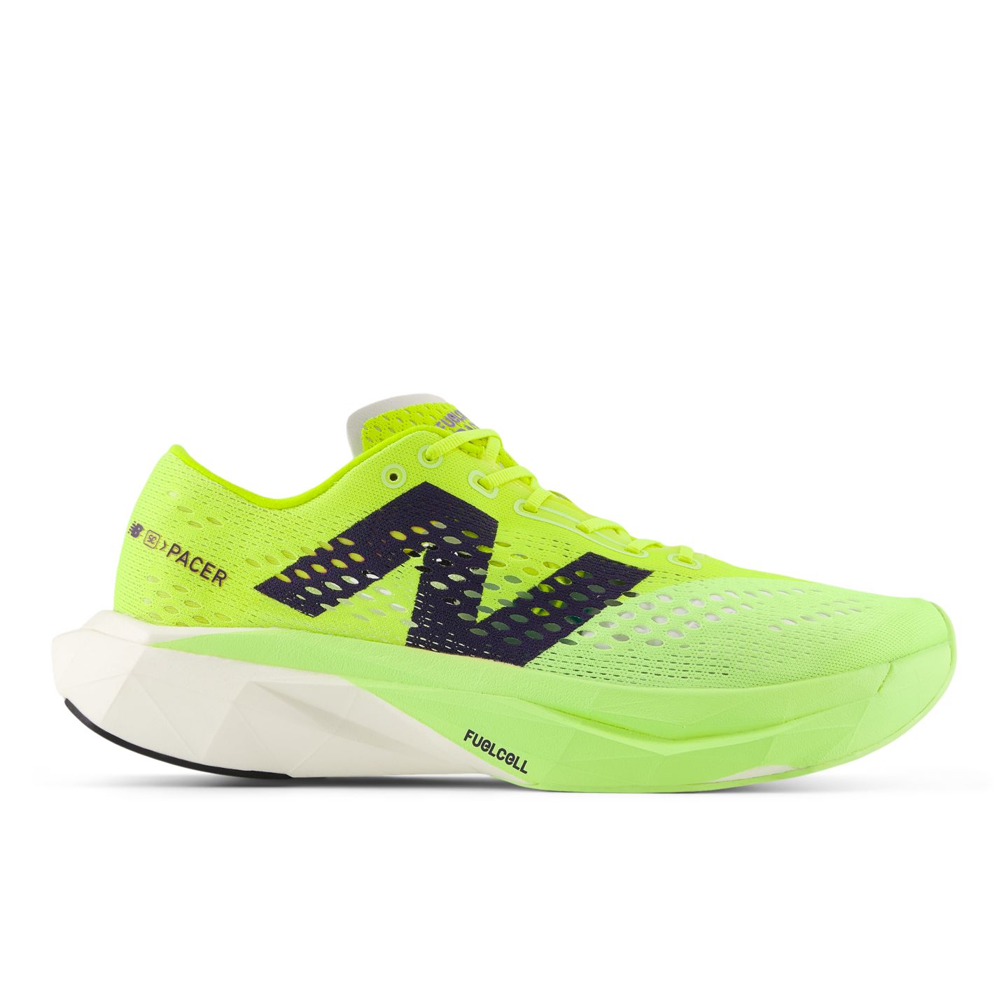 Женские кроссовки New Balance FuelCell SuperComp Pacer v2, цвет: Зелёный / Белый — фото 1