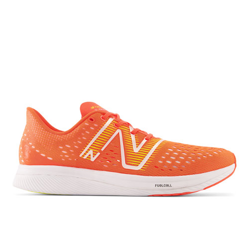 New Balance Homme FuelCell Supercomp Pacer en Orange/Jaune/Blanc, Synthetic, Taille 45.5 Large