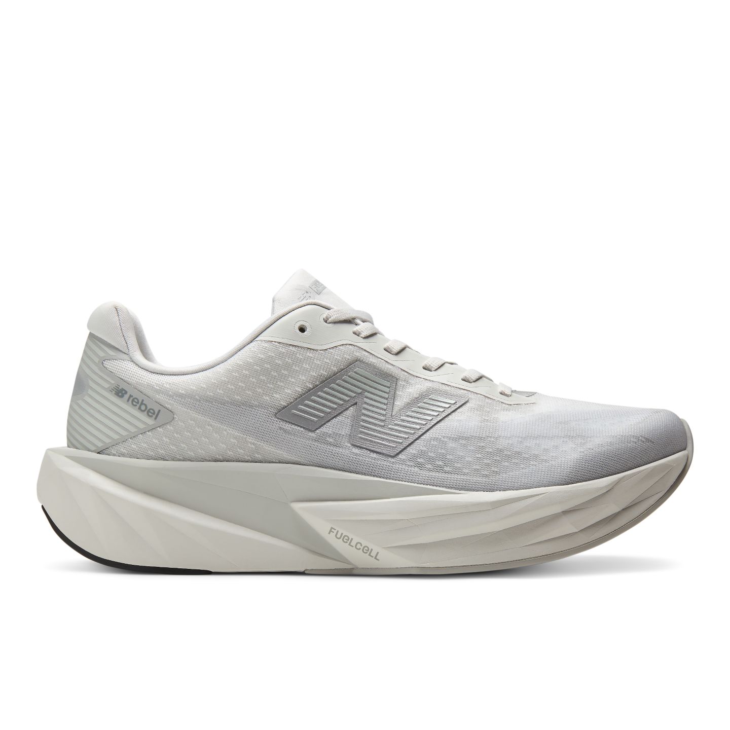 Женские кроссовки New Balance FuelCell Rebel v5 Grey Days, цвет: Серый / Серебристый — фото 1