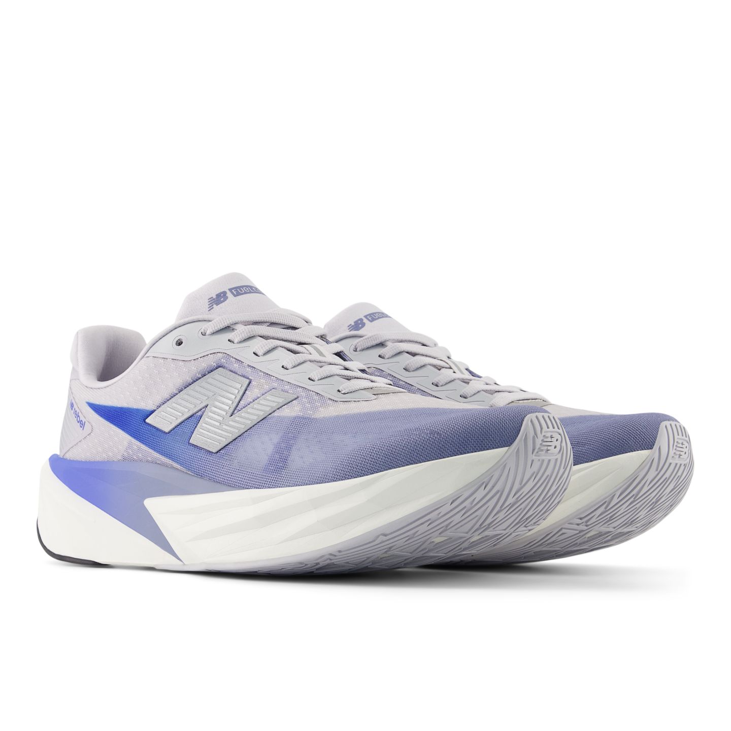 Женские кроссовки New Balance Cool Skies FuelCell Rebel v5, цвет: Серый / Синий — фото 2
