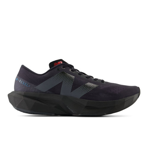 New Balance Homme FuelCell Rebel v4 en Gris/Noir/Rouge, Synthetic, Taille 42.5 Large