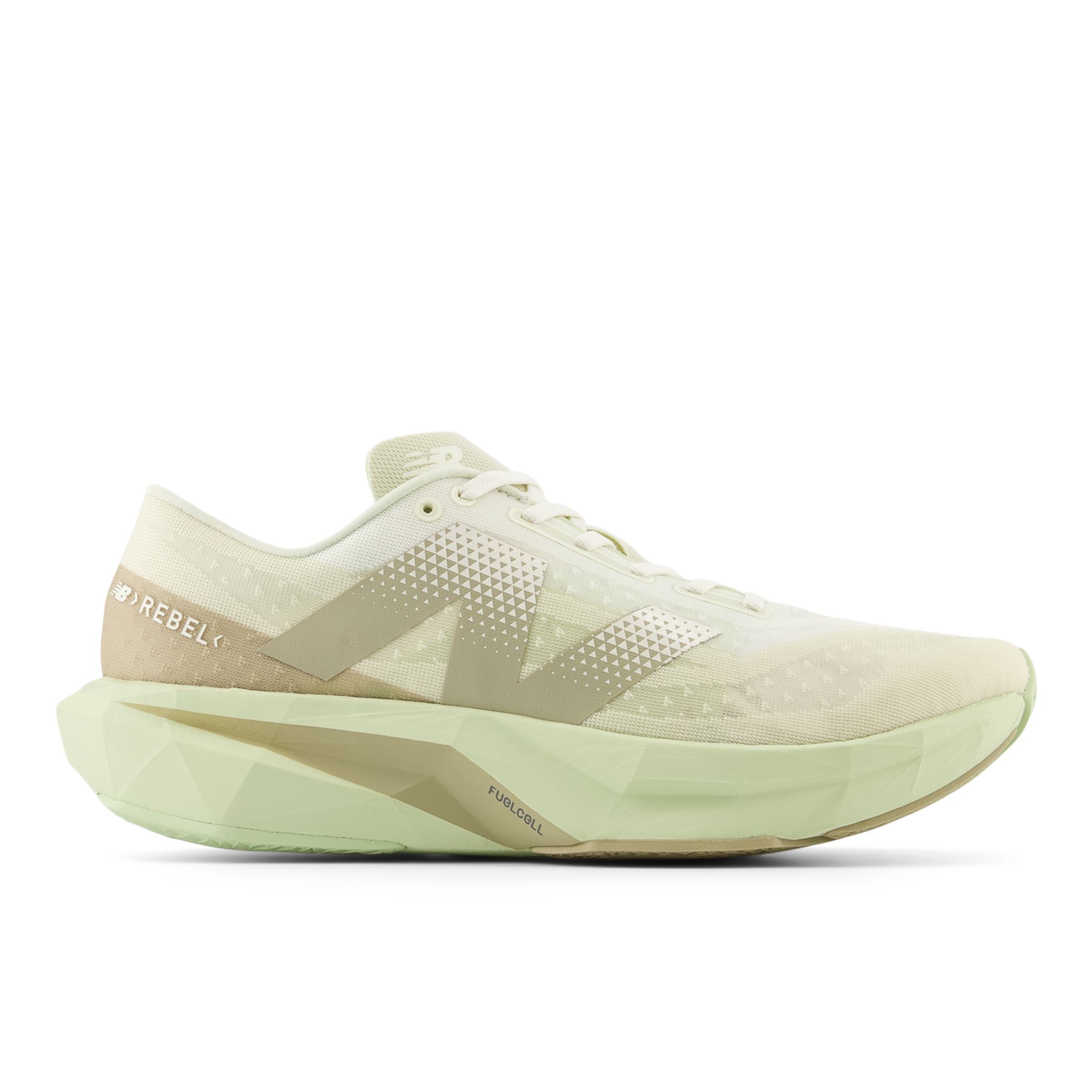 New Balance Homme FuelCell Rebel v4 en Marron/Vert/Beige, Synthetic, Taille 44 Large