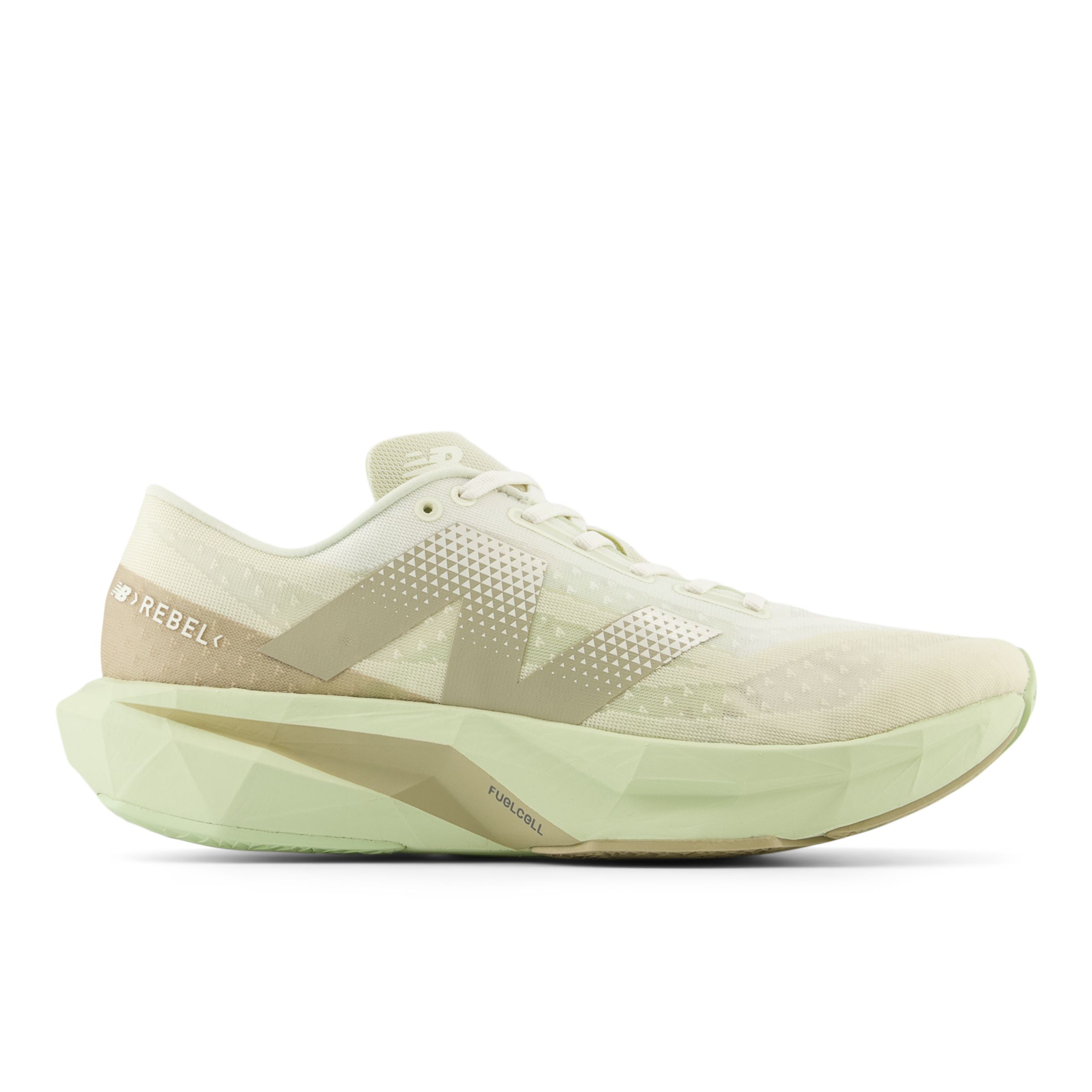 New Balance Herren FuelCell Rebel v4 in Braun/Grün/Beige, Synthetic, Größe 43