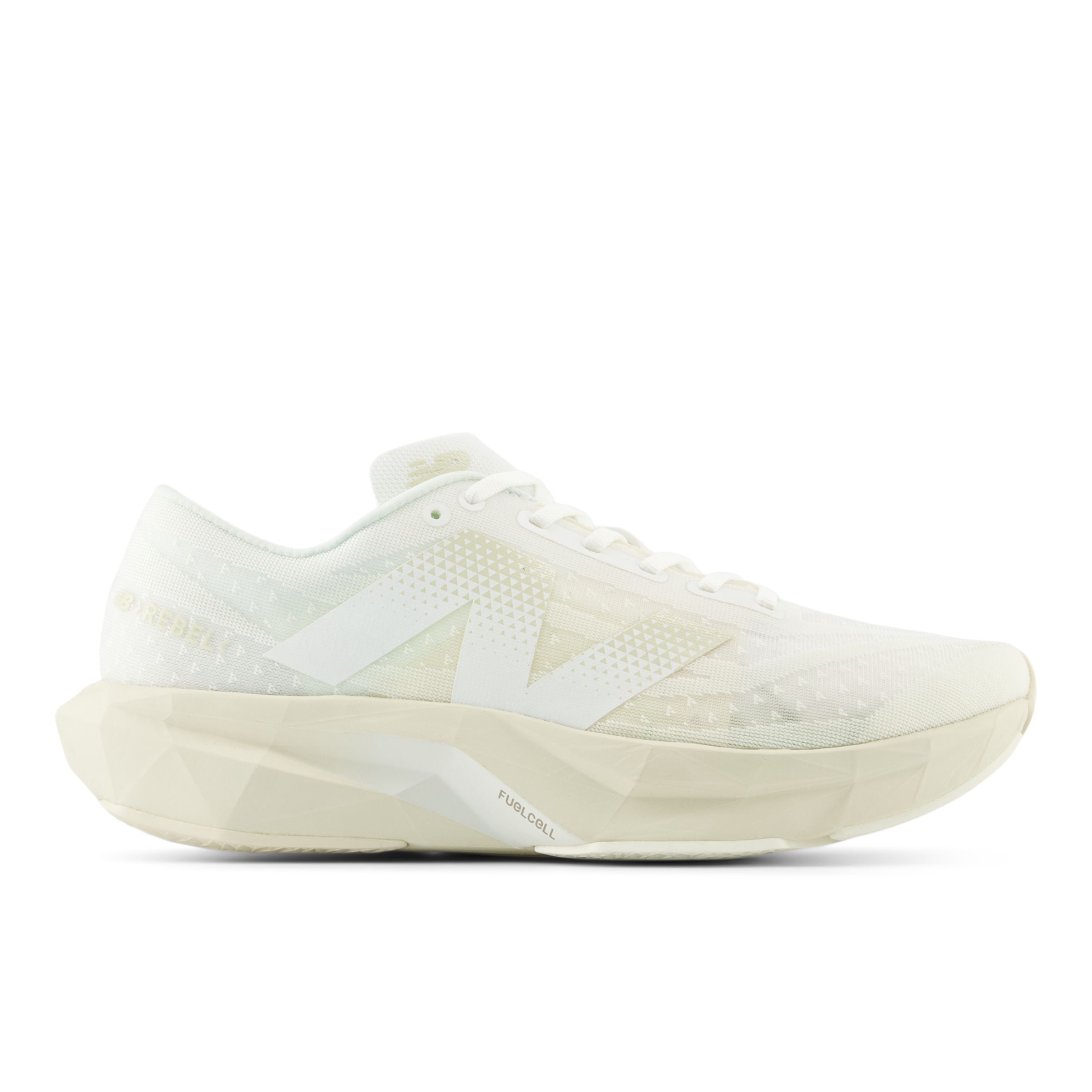 

New Balance Men's FuelCell Rebel v4 White/Beige - White/Beige