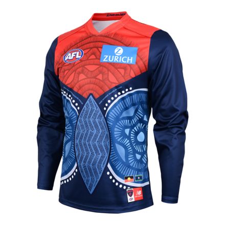 MFC Adult Indigenous Guernsey Home  L/S, BLUE, MFMT5323BL