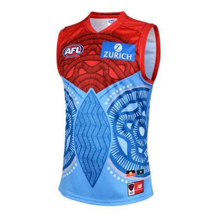 MFC Adult Indigenous Guernsey Clash  S/S, BLUE, MFMT5332BL