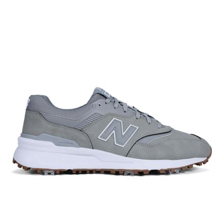 Men's 997 Golf Spiked Shoes | Grey With White - New Balance