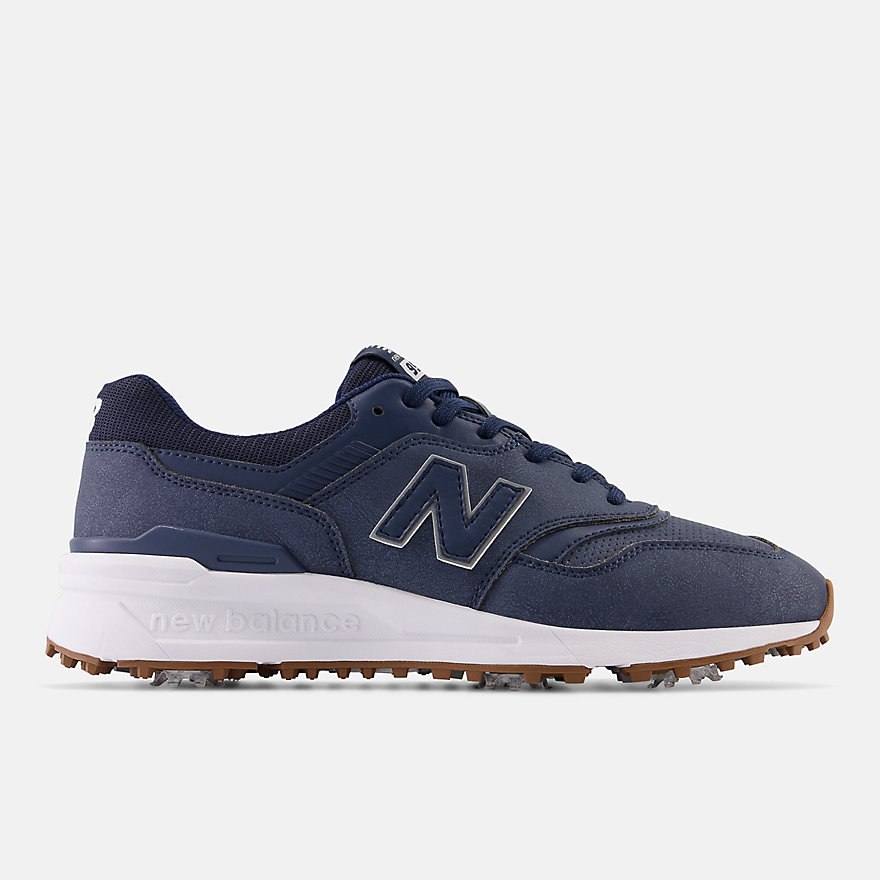 뉴발란스 Newbalance Men's 997 Golf Shoes,Navy with White