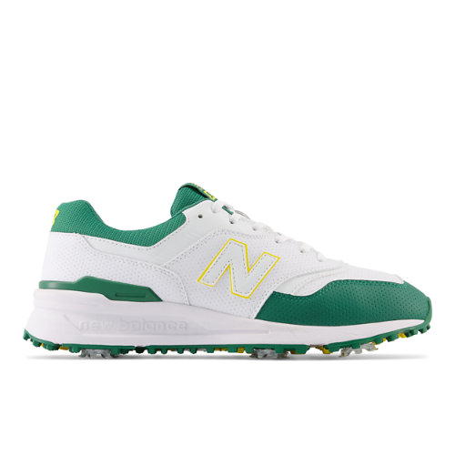 

New Balance Men's 997 Golf Golf Shoes White/Green - White/Green