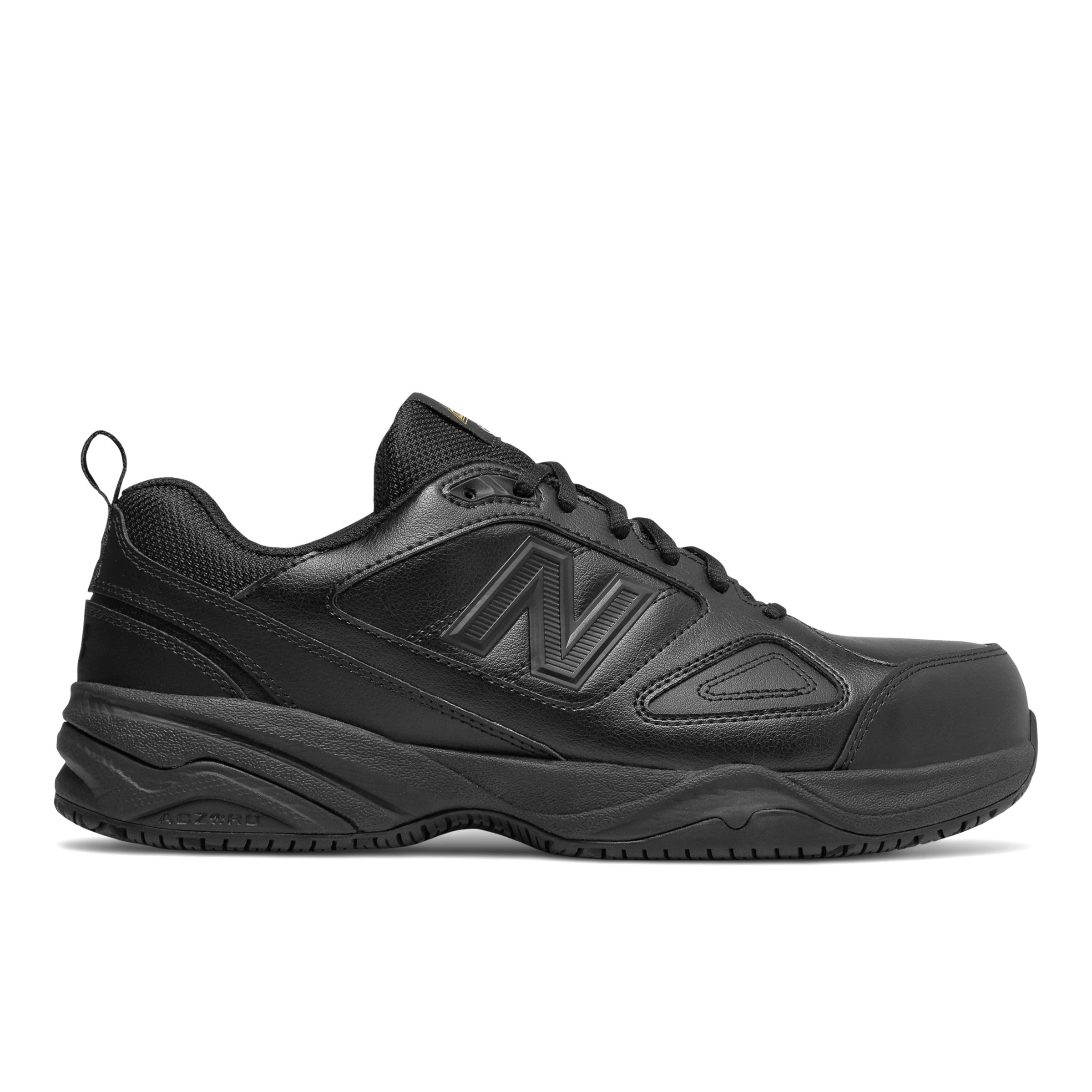 black leather work sneakers