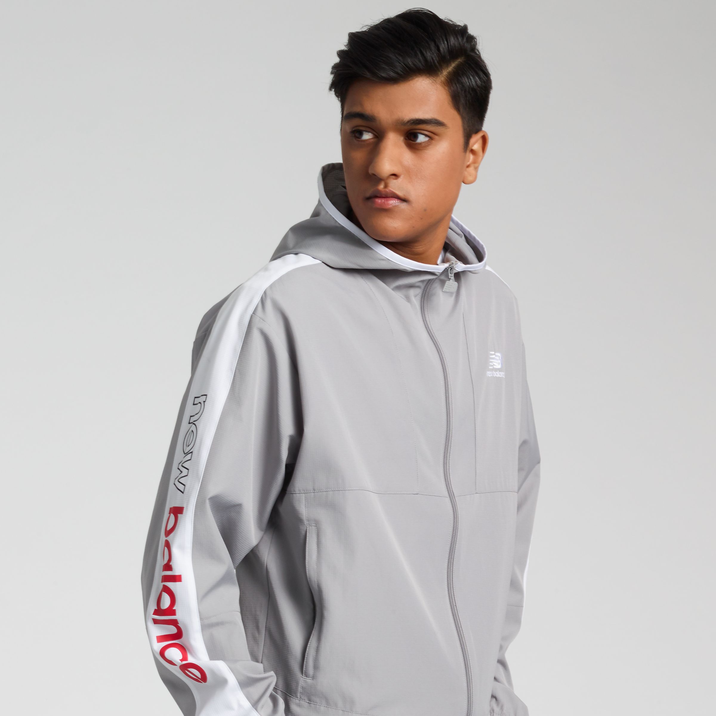 nb athletics full zip windbreaker