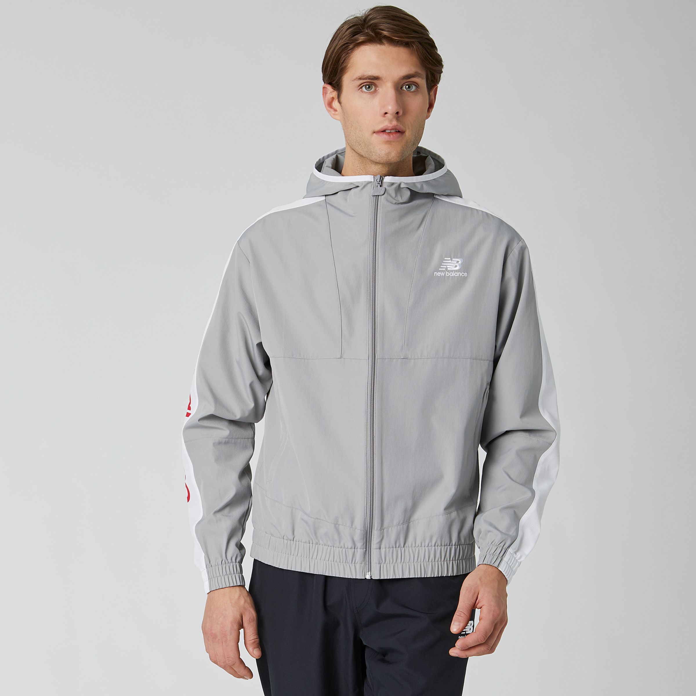 nb athletics full zip windbreaker
