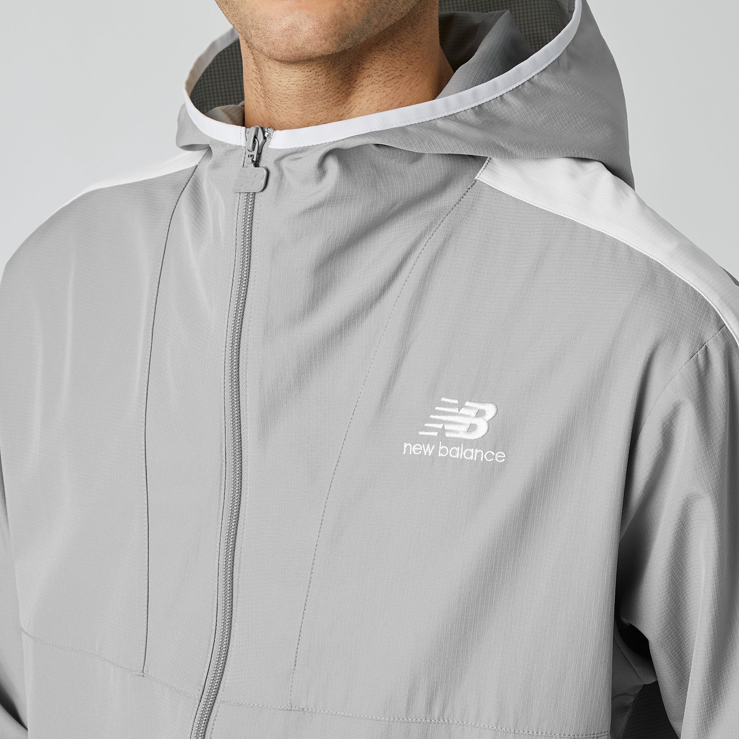 nb athletics full zip windbreaker