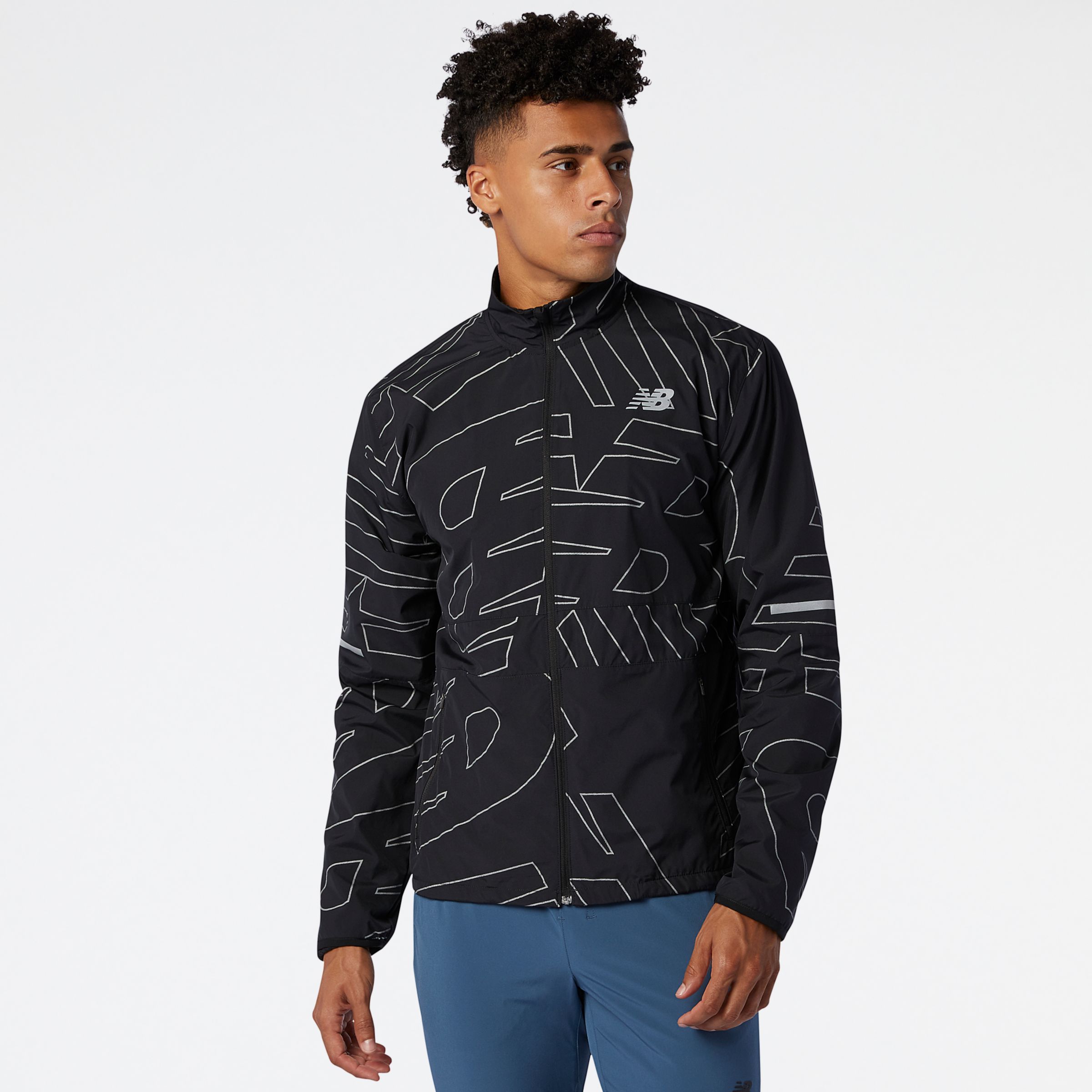 new balance reflective running jacket