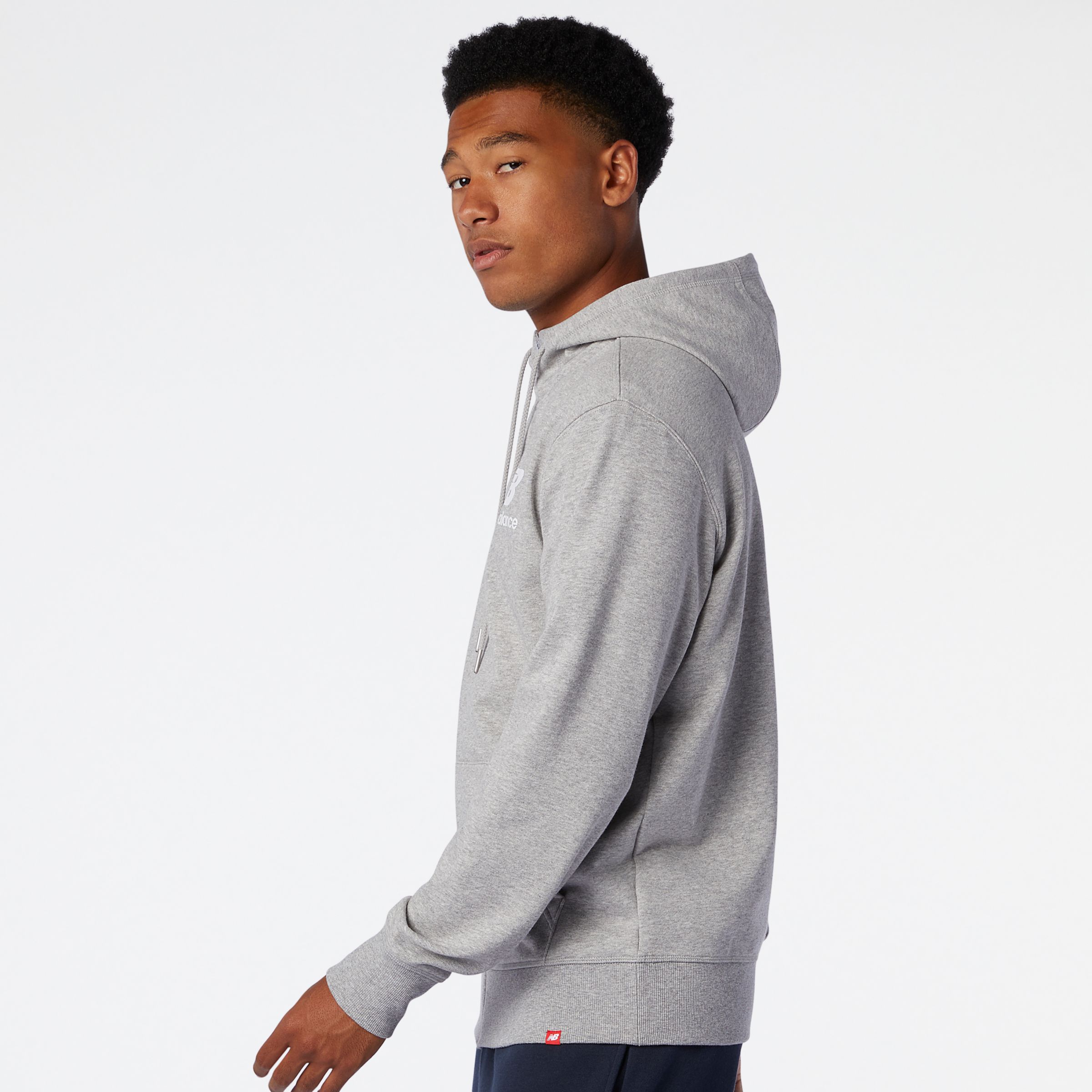 essentials nb logo hoodie