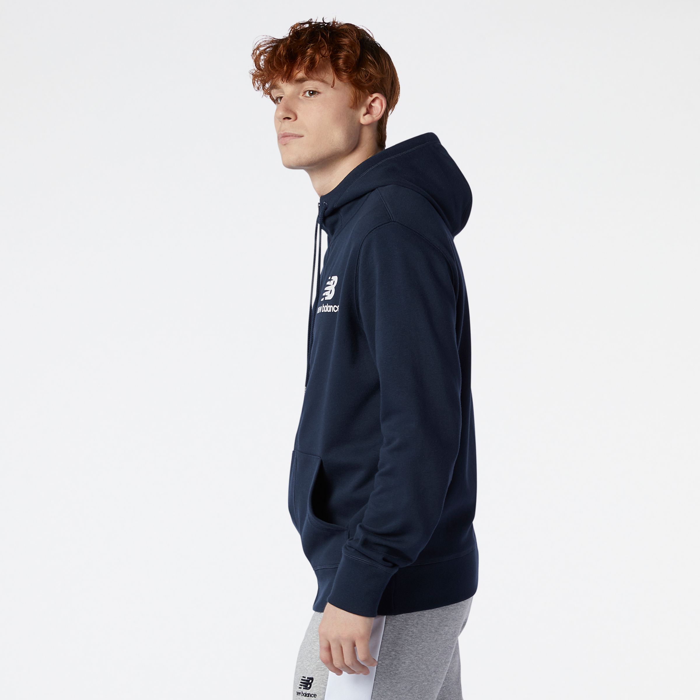 NB Essentials Stacked Full Zip Hoodie