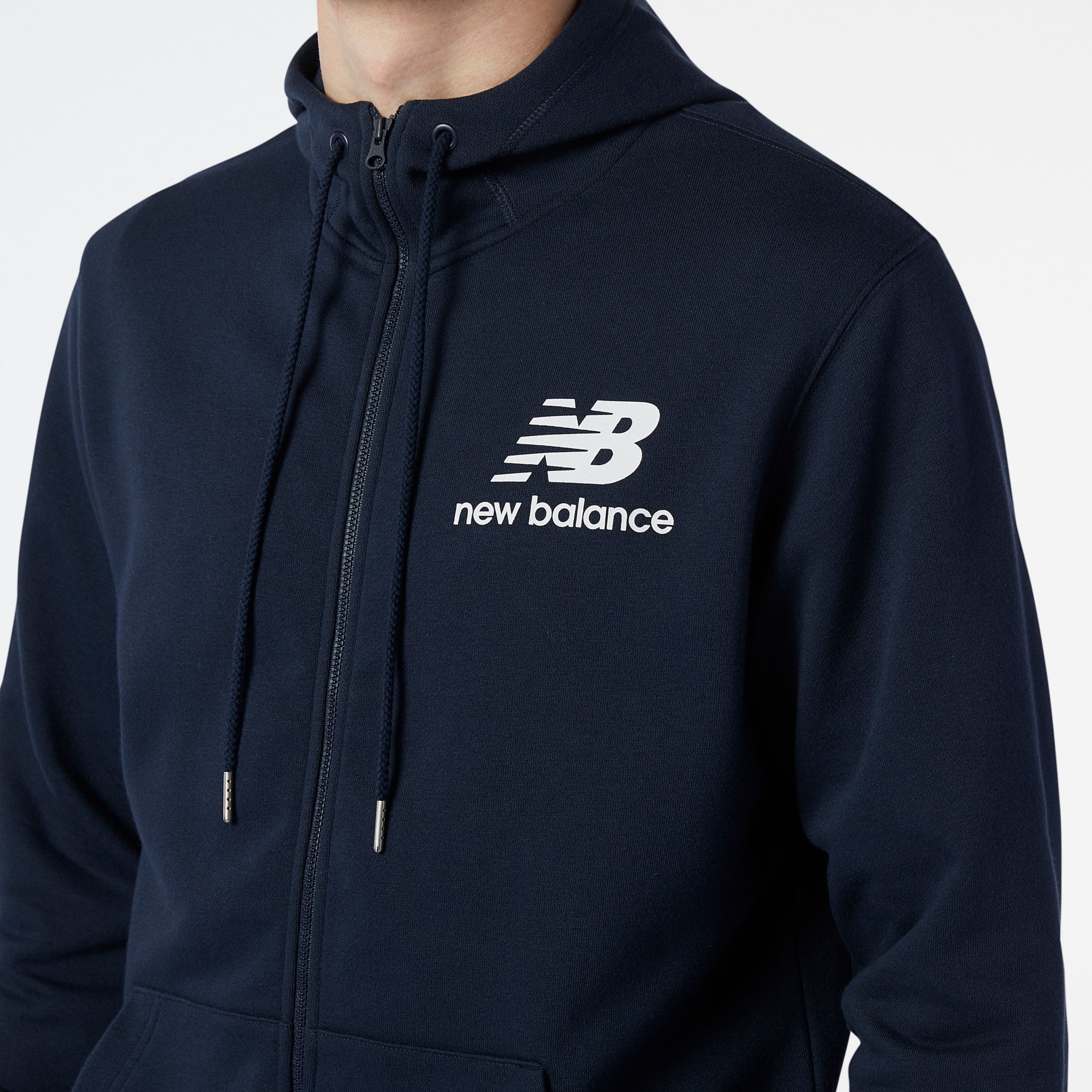 NB Essentials Stacked Full Zip Hoodie
