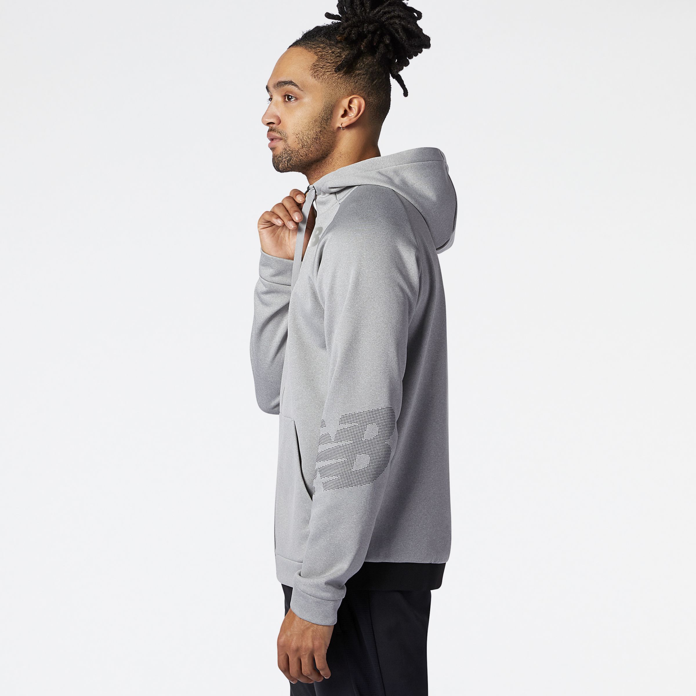 new balance tenacity fleece full zip hoodie