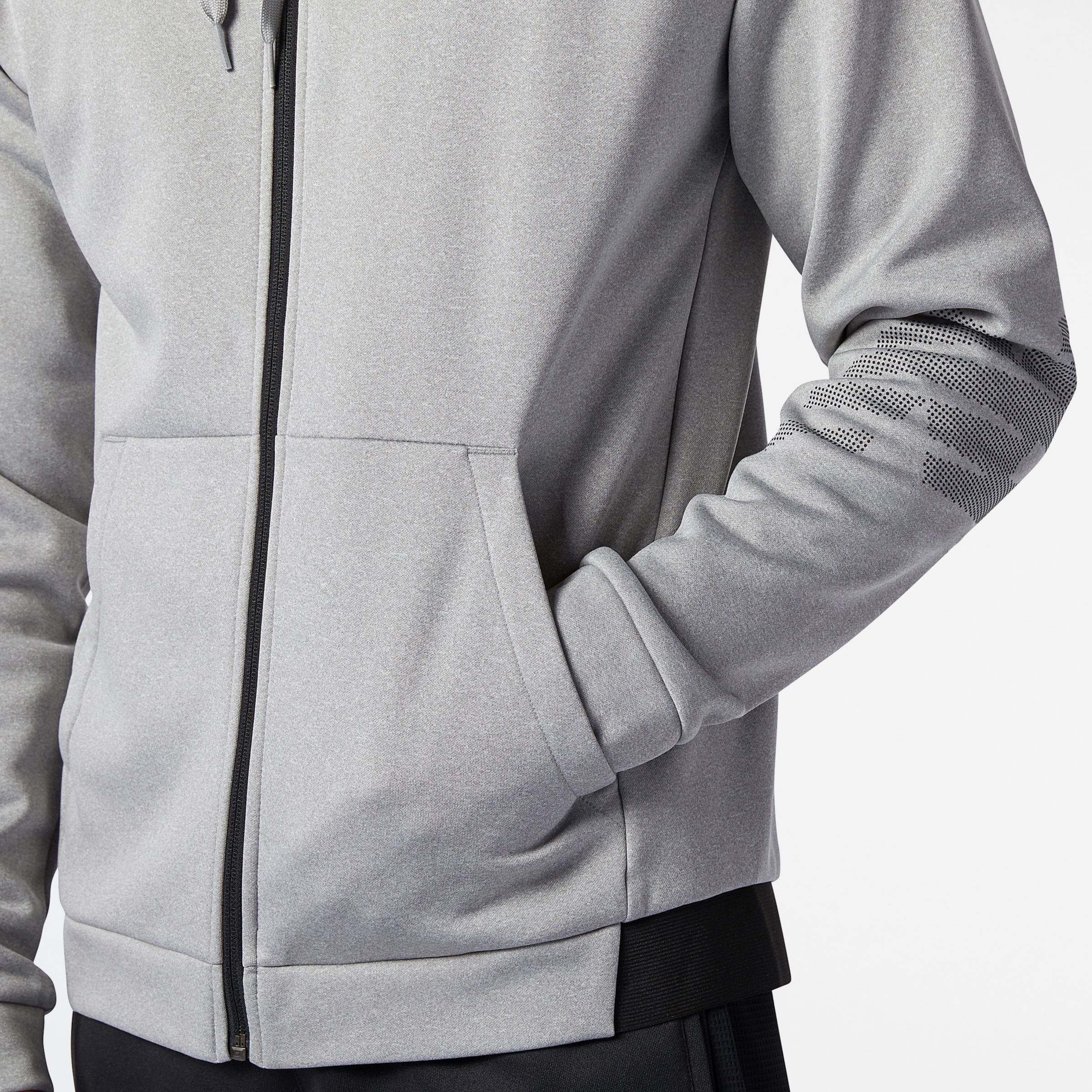 new balance tenacity fleece full zip hoodie