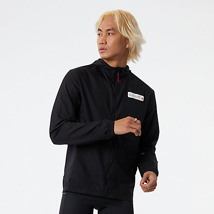 NB New Balance x District Vision Impact Run Packable Jacket, MJ13290BK image number null