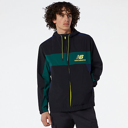 NB Chaqueta NB Athletics Higher Learning Windbreaker, MJ13500NWG image number null