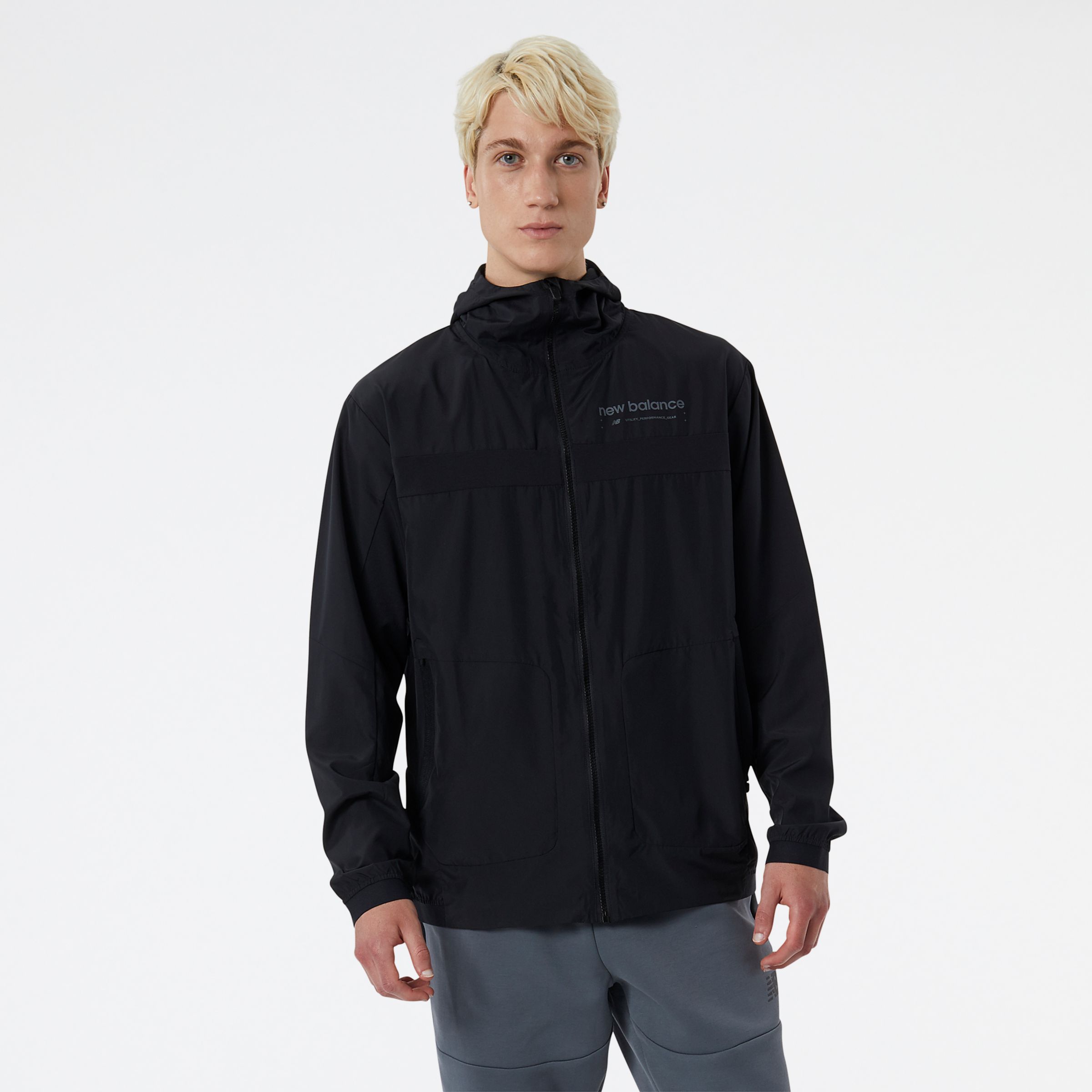 

New Balance Men's R.W.Tech Lightweight Woven Jacket Black - Black
