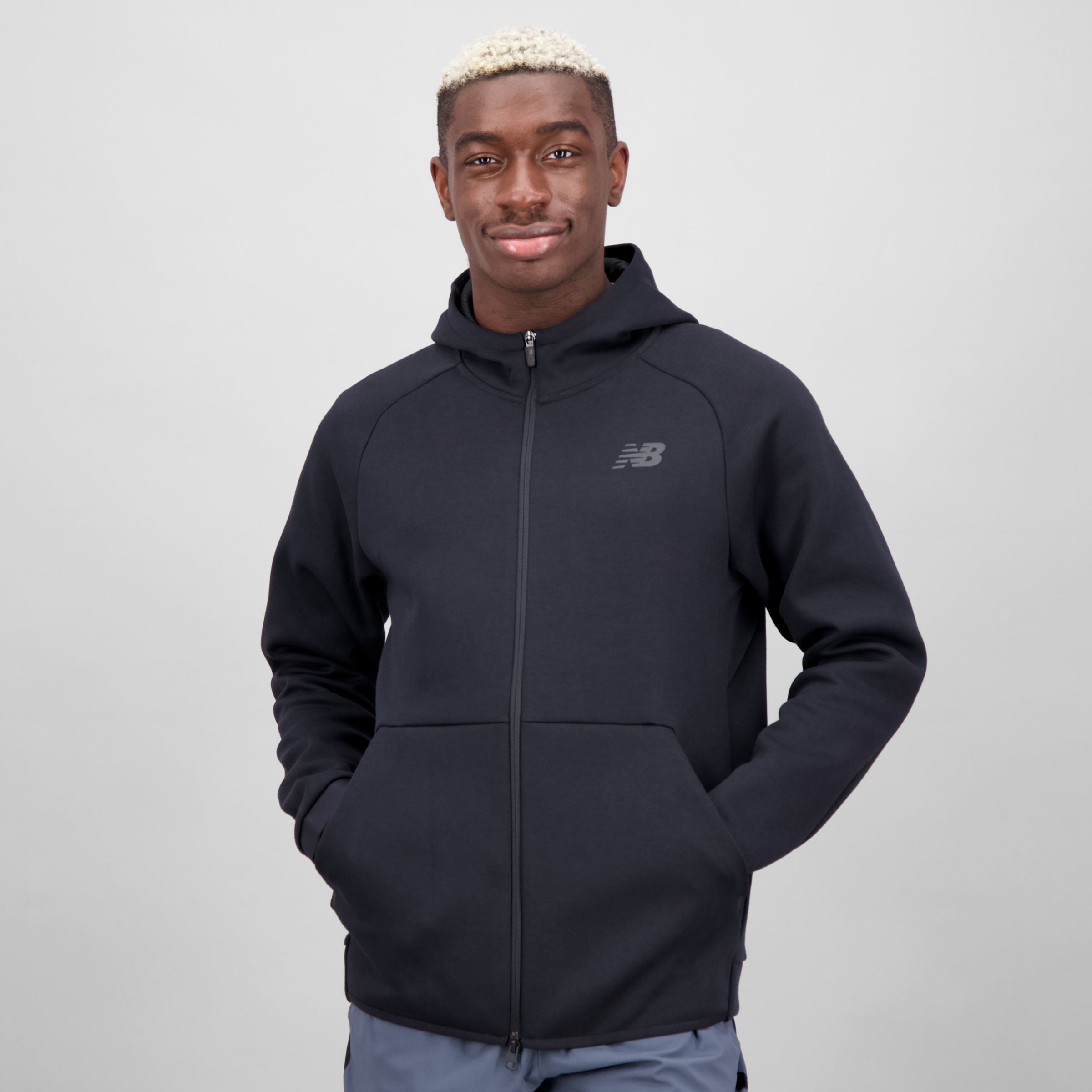 New balance core outlet full zip poly hoodie