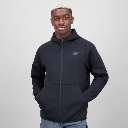 Mens fleece outlet zipper hoodie