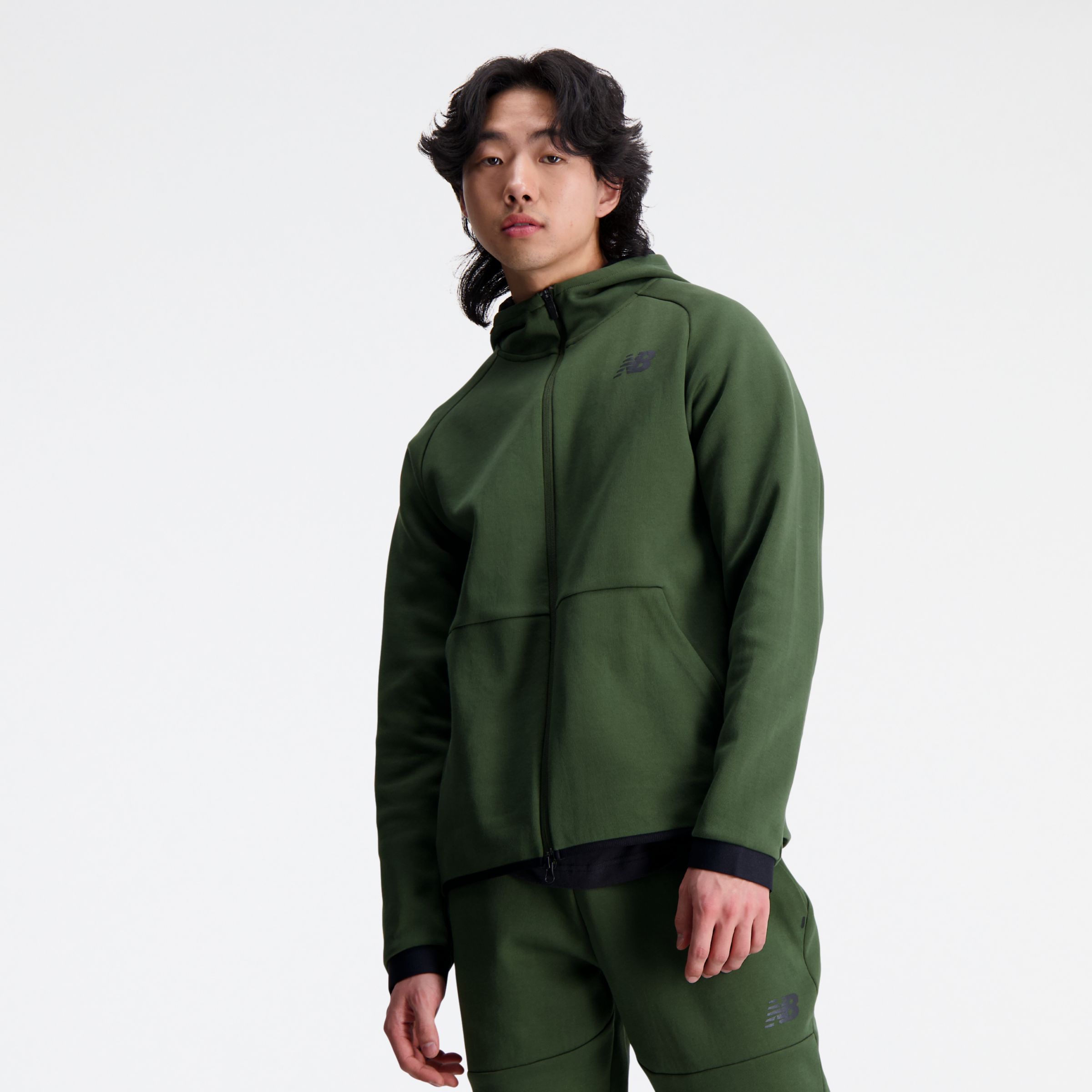

New Balance Men's R.W.Tech Fleece Full Zip Green - Green