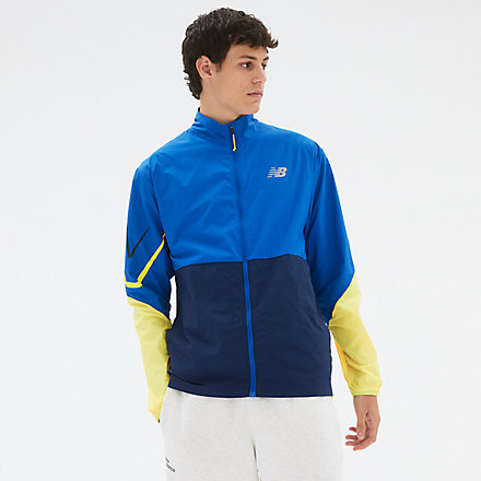New Balance Graphic Impact Run Packable Jacket, MJ21265CO image number null