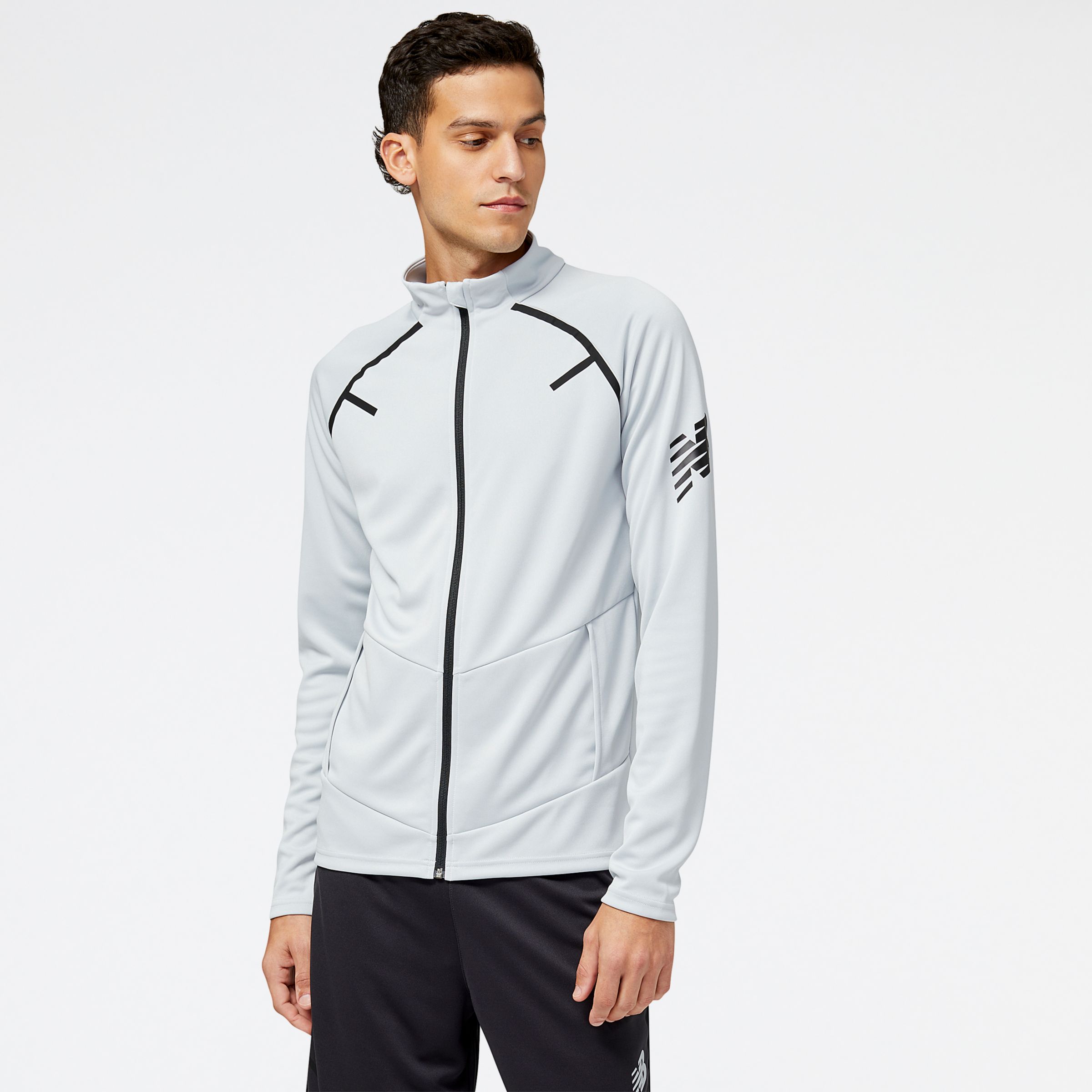 

New Balance Men's Tenacity Football Training Track Jacket Grey - Grey