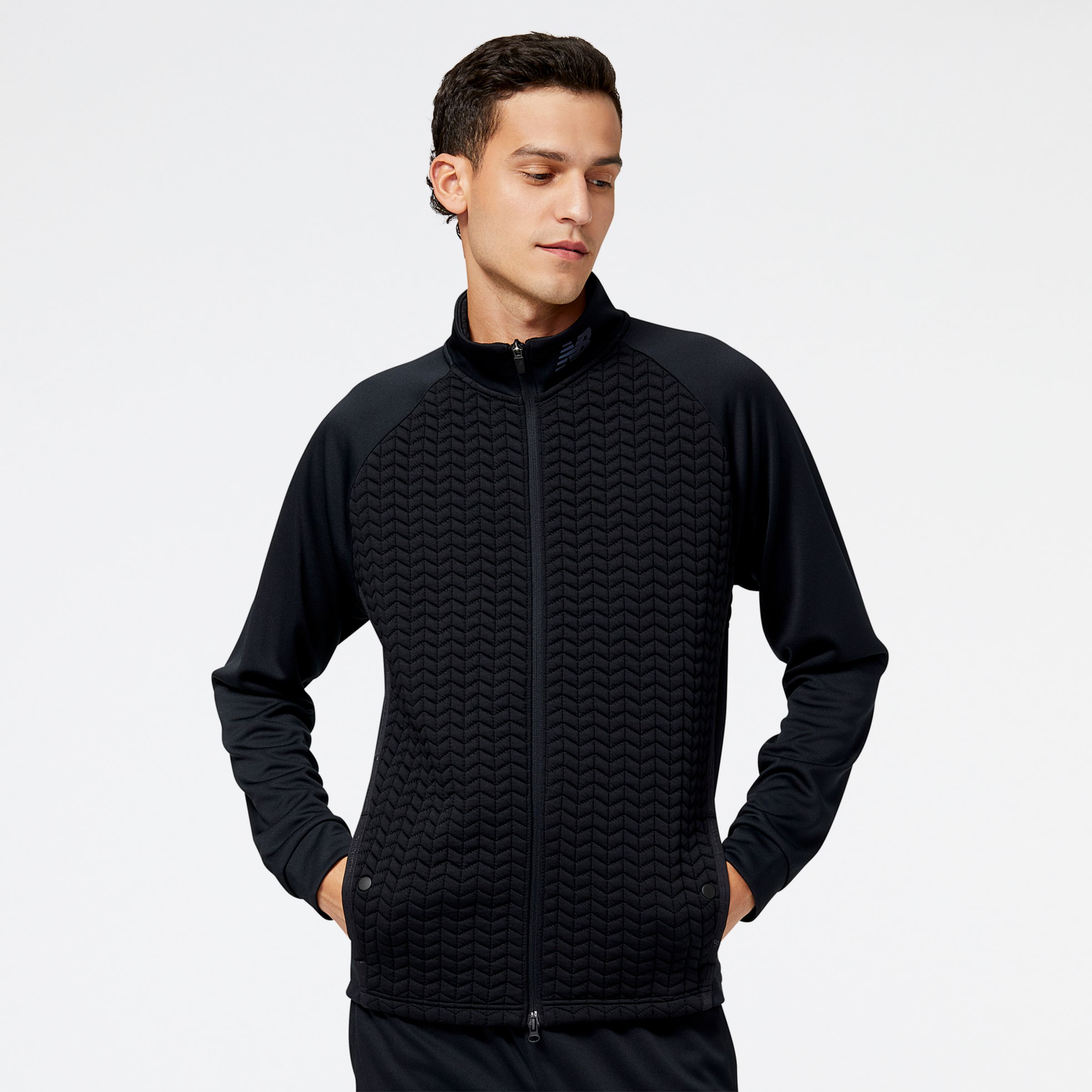 

New Balance Men's NB Heatloft Full Zip Black - Black