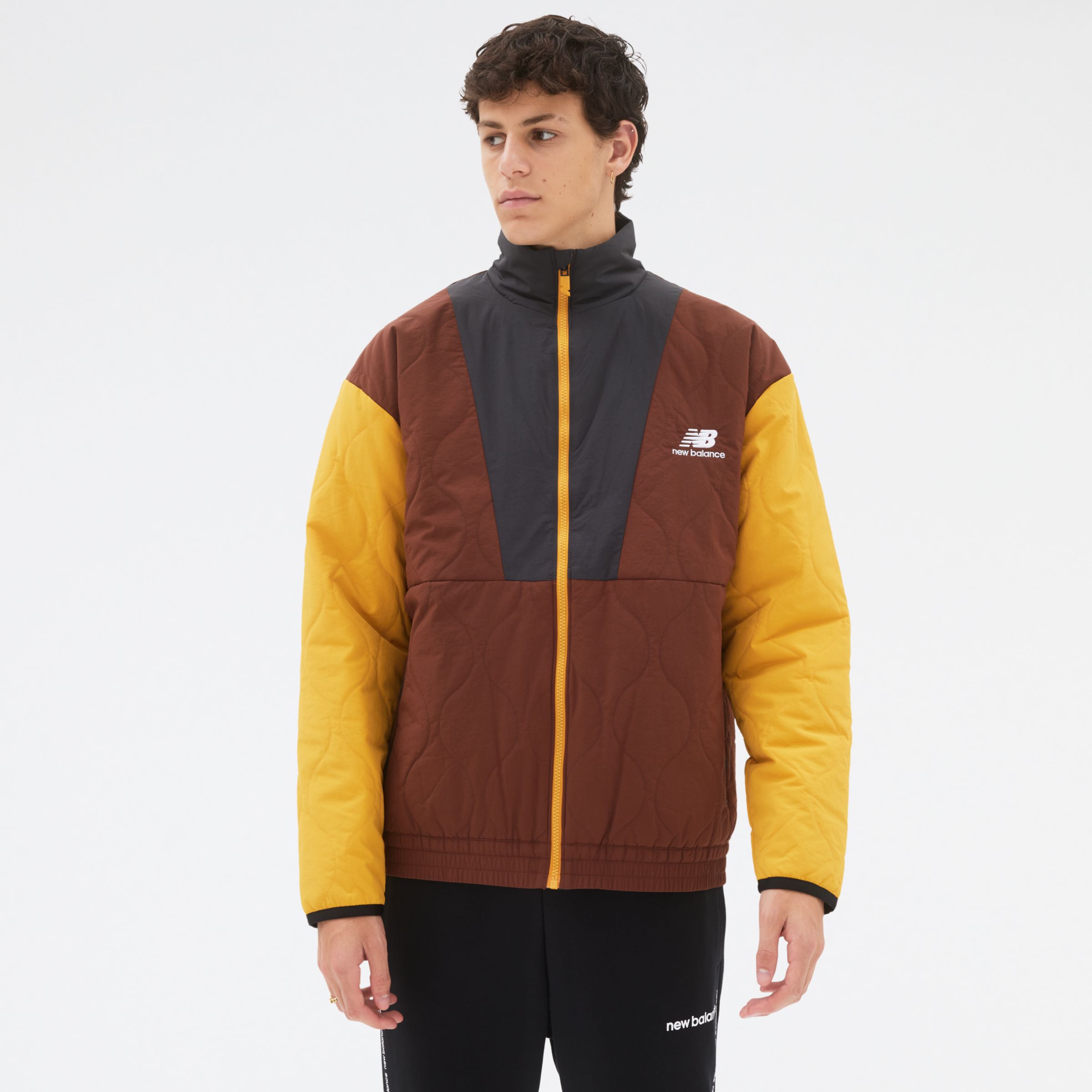New Balance Homens NB Athletics Outerwear in CasBronzeadoho/marron, Polywoven, Tamanho 2XL